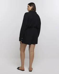 River Island Plus shorts with linen< Plus