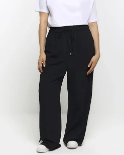 River Island Plus side stripe wide leg joggers< Plus