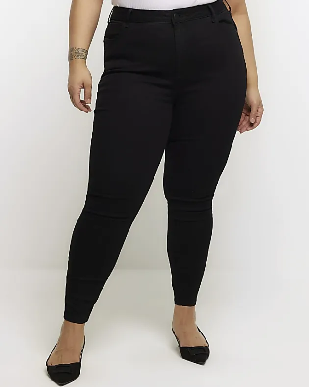 River Island Plus skinny fit bum sculpt jeans< Plus