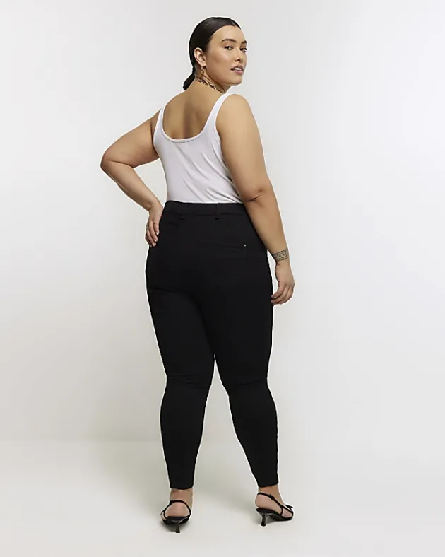 River Island Plus skinny fit bum sculpt jeans< Plus