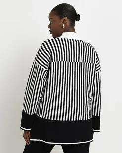 River Island Plus stripe long sleeve jumper< Plus
