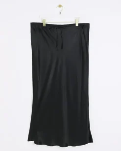 River Island Plus tie waist midi skirt< Plus