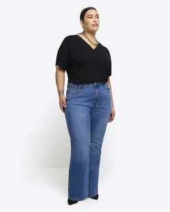 River Island Plus V neck t-shirt< Plus