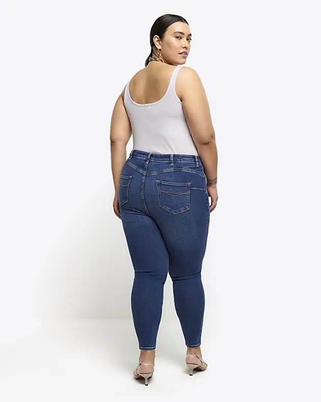River Island Plus bum sculpt skinny jeans< Plus