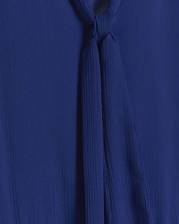 River Island Plus chiffon tie neck swing maxi dress< Plus