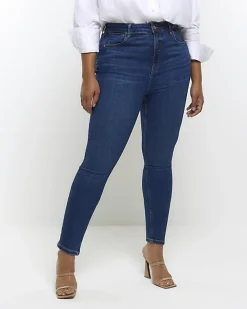 River Island Plus high waist bum sculpt skinny jeans< Plus