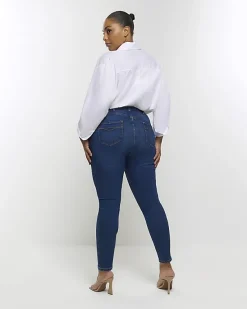River Island Plus high waist bum sculpt skinny jeans< Plus