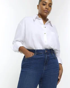 River Island Plus high waist bum sculpt skinny jeans< Plus