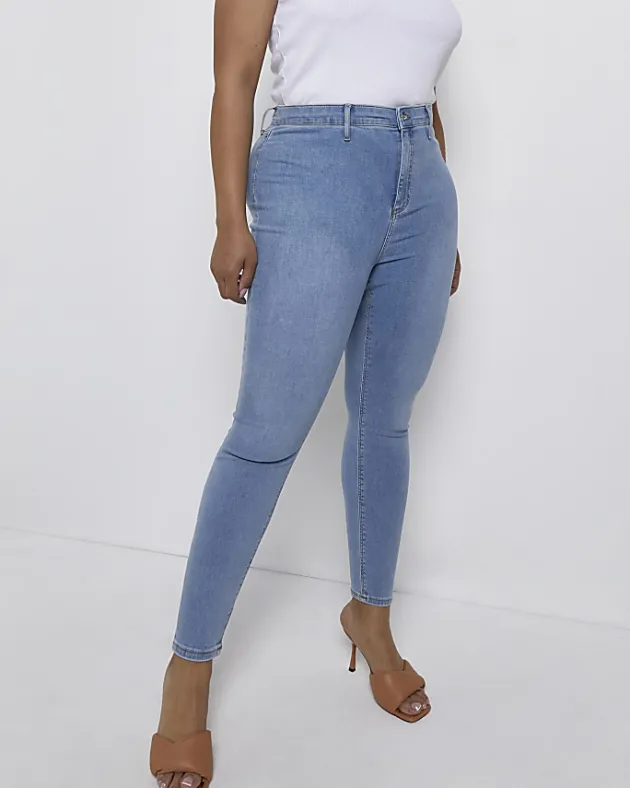 River Island Plus high waisted jeggings< Plus