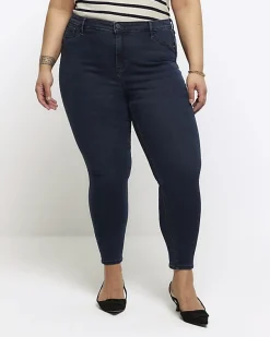 River Island Plus mid rise skinny jeans< Plus