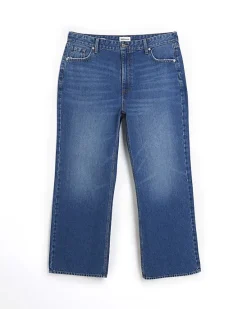 River Island Plus mid rise straight jeans< Plus
