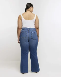 River Island Plus mid rise straight jeans< Plus