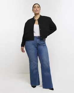 River Island Plus mid rise straight jeans< Plus