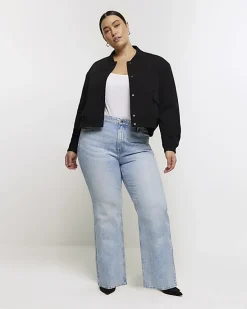 River Island Plus mid rise straight jeans< Plus