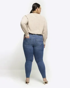 River Island Plus skinny fit bum sculpt jeans< Plus