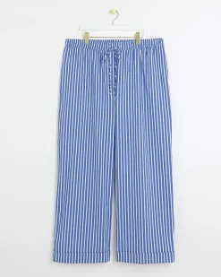 River Island Plus stripe poplin pull on trousers< Plus