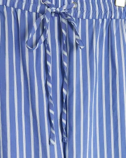River Island Plus stripe poplin pull on trousers< Plus