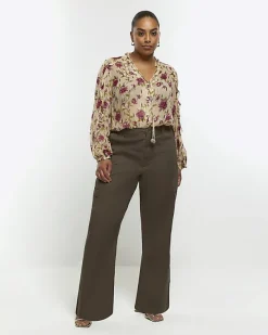 River Island Plus chiffon floral blouse< Plus