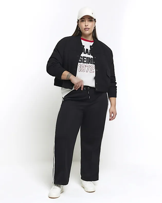 River Island Plus embroidered sweatshirt< Plus