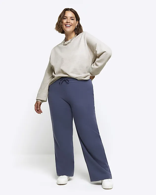 River Island Plus rib cosy sweatshirt< Plus