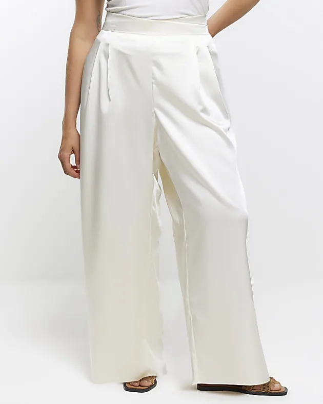 River Island Plus wide leg trousers< Plus