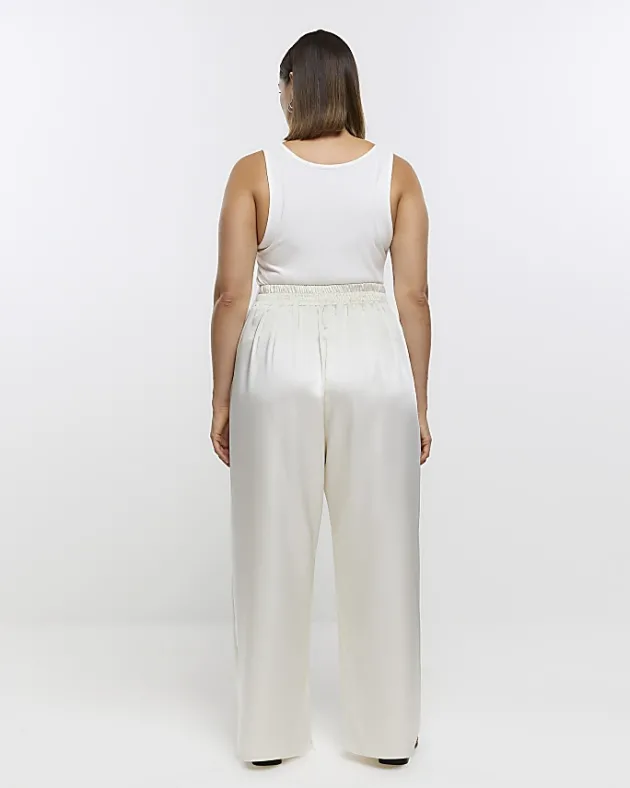 River Island Plus wide leg trousers< Plus