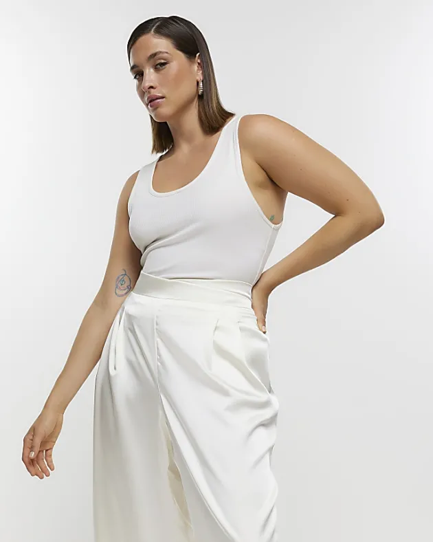 River Island Plus wide leg trousers< Plus