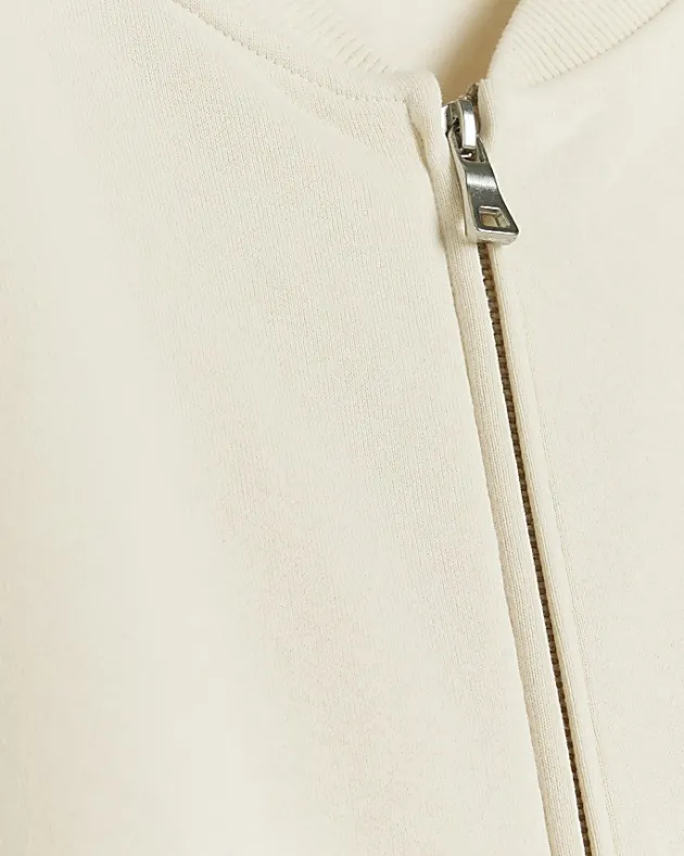 River Island Plus zip up bomber sweatshirt< Plus