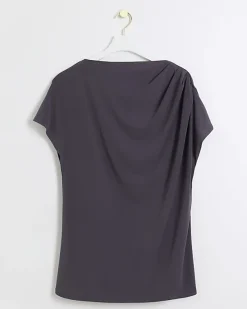 River Island Plus drape t-shirt< Plus