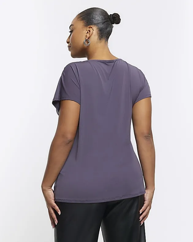 River Island Plus drape t-shirt< Plus