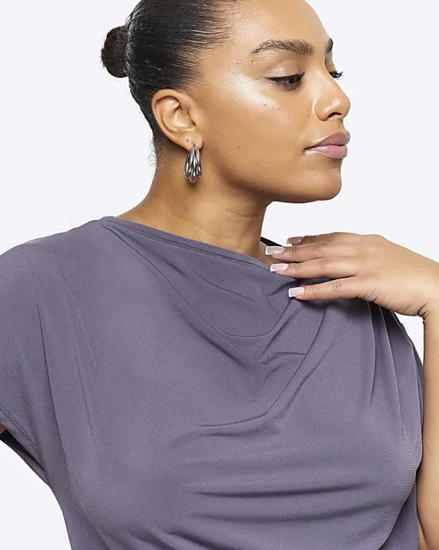 River Island Plus drape t-shirt< Plus