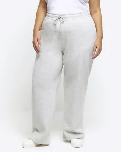 River Island Plus wide leg joggers< Plus