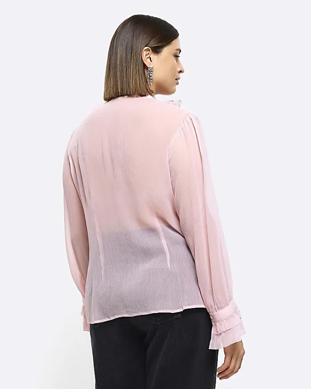 River Island Plus frill blouse< Plus