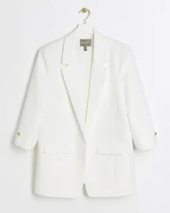 River Island Plus roll sleeve blazer< Plus