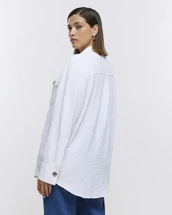 River Island Plus textured shirt< Plus