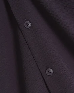 River Island regular fit seersucker revere shirt< Shirts