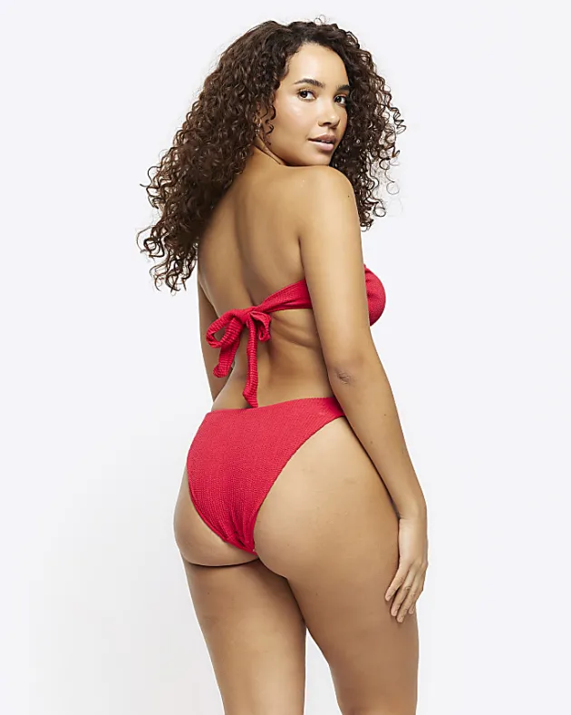 River Island crinkle bikini bottoms< Swimwear & Beachwear