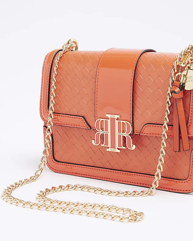 River Island embossed woven satchel bag< Bags, Purses & Luggage