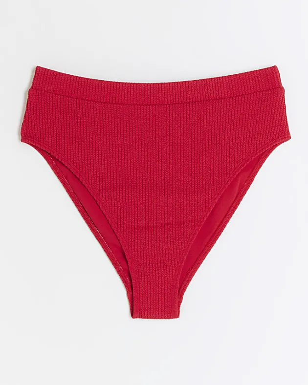 River Island high waisted crinkle bikini bottoms< Swimwear & Beachwear