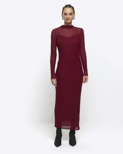 River Island mesh bodycon maxi dress< Dresses