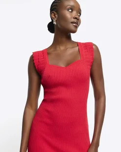 River Island rib peplum hem bodycon mini dress< Dresses