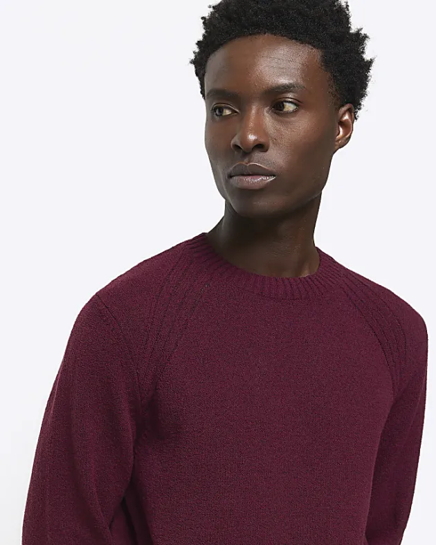 River Island slim fit crew neck jumper< Jumpers & Cardigans