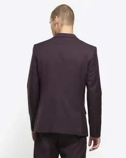 River Island slim fit twill suit jacket< Suits