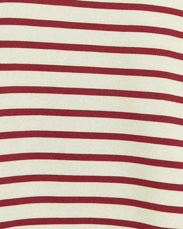 River Island stripe crop sweatshirt< Loungewear