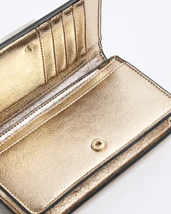 River Island Rose gold quilted cross body purse< Bags, Purses & Luggage