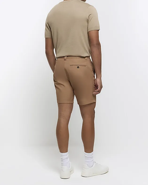 River Island Rust tapered fit shorts< Shorts