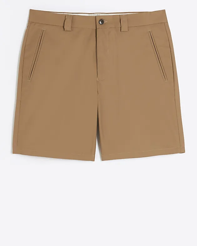 River Island Rust tapered fit shorts< Shorts