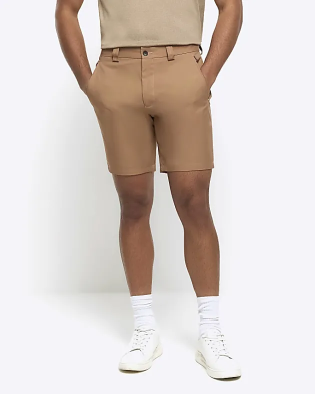River Island Rust tapered fit shorts< Shorts
