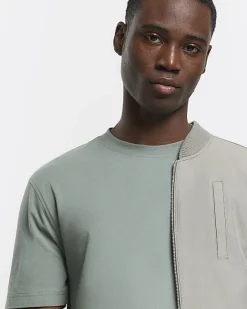 River Island Sage slim fit t-shirt< Essentials