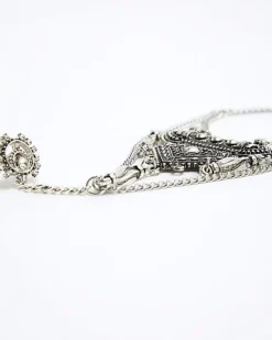 River Island Silver Coin Hand Chain< Jewellery
